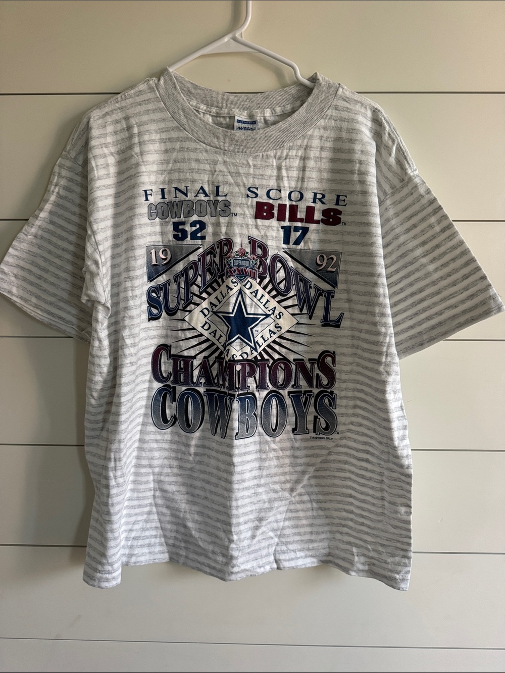 Dallas Cowboys 1992 Super Bowl Champions T-Shirt Single Stitch